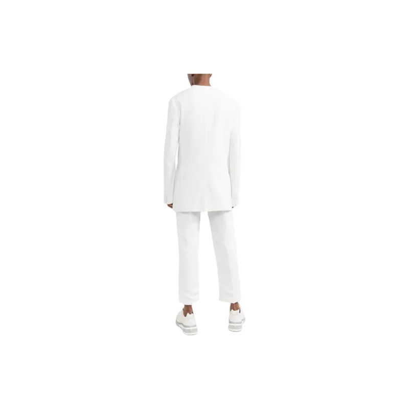 BALMAIN Monogram collar Draped Blazer-2