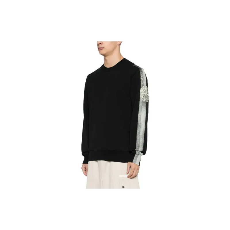 STONE ISLAND Logo Printed Crewneck Sweatshirt-2