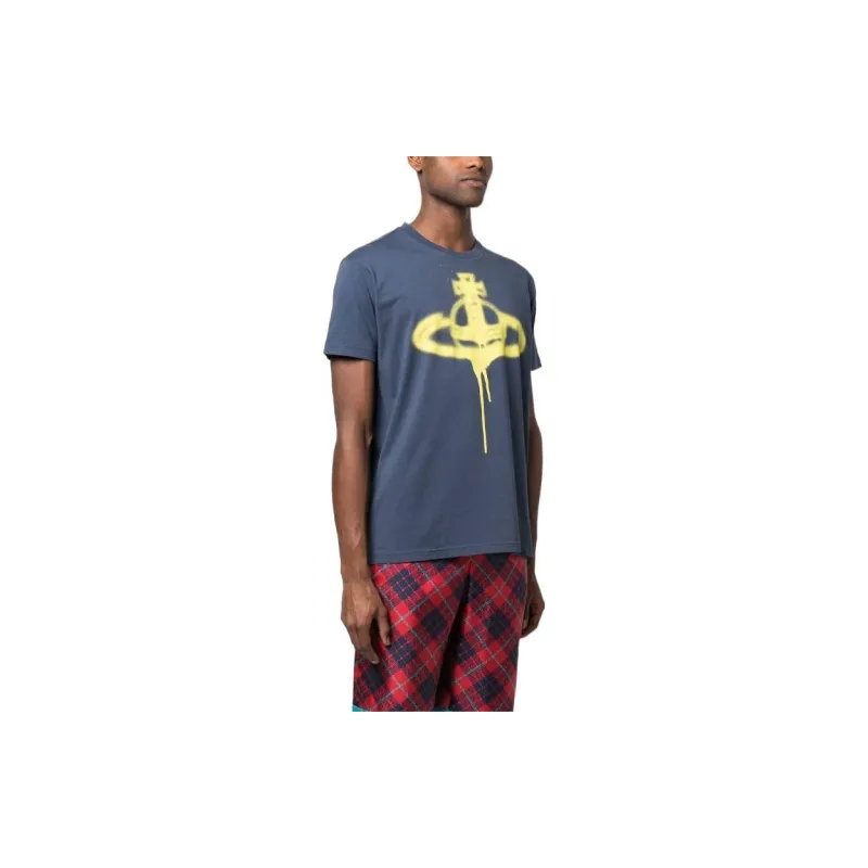 Vivienne Westwood SS23 T Shirt Men's Haze Blue-3