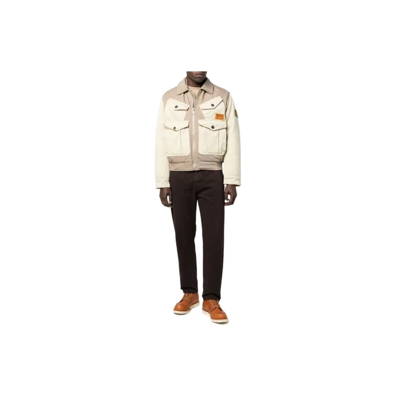 DIESEL Jackets Men Khaki-1