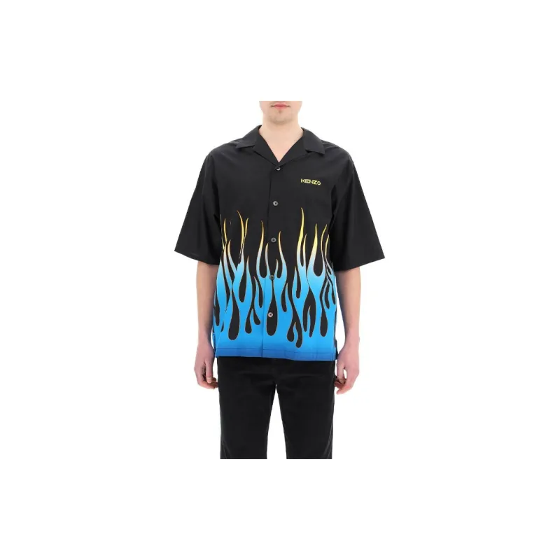 KENZO Shirts Men Black-2