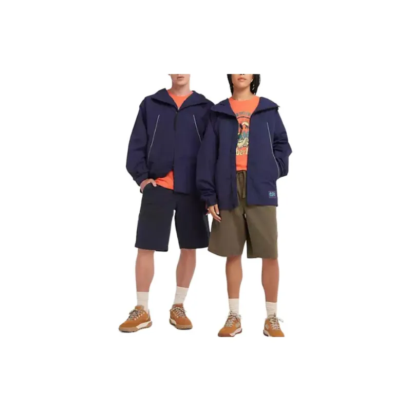 Timberland Waterproof Full Zipper Jacket Jackets Coats Unisex Blue-1