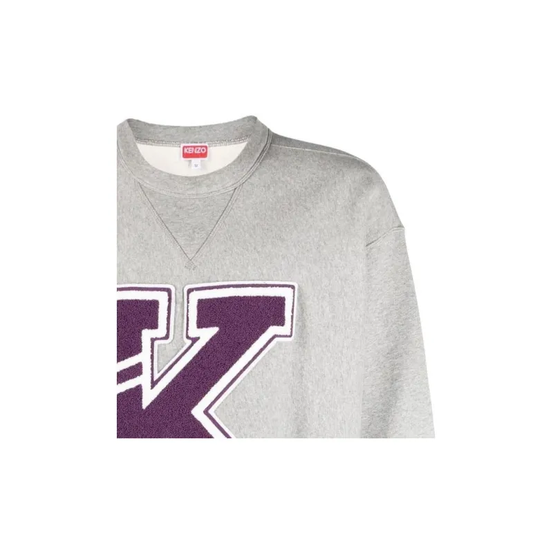 KENZO Logo Patch Detailed Crewneck Sweatshirt-5
