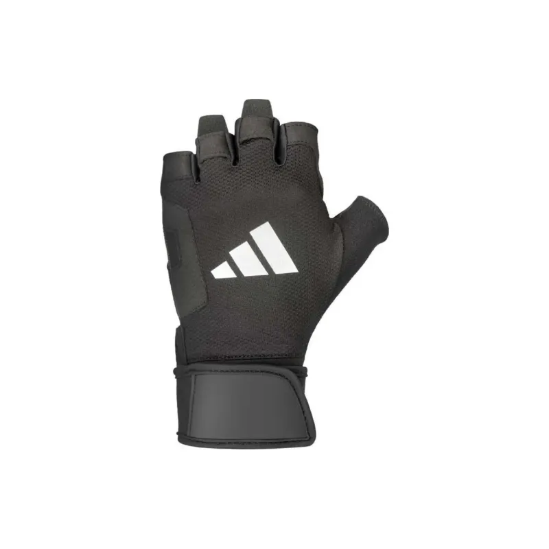 Adidas Weightlifting Belts / Gym Gloves Protective Palm Guards M Black AEROREADY Fabric Adults-0