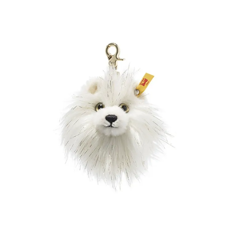 Steiff Animal Steiff PomPom White Dolls Plush Doll 10cm Height-1