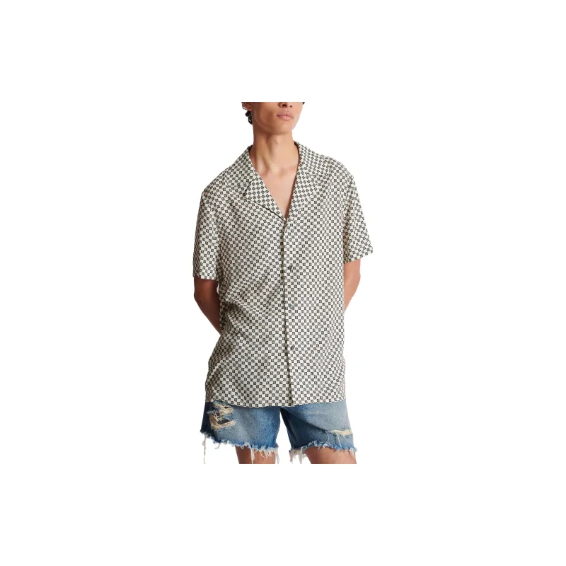 BALMAIN Mini Monogram Short Sleeve Shirt-5