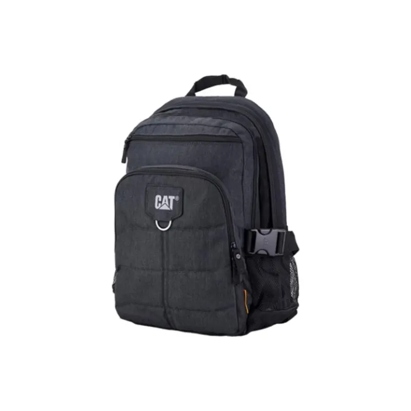 CAT Polyester Backpack Medium Size Unisex Gray Black-1