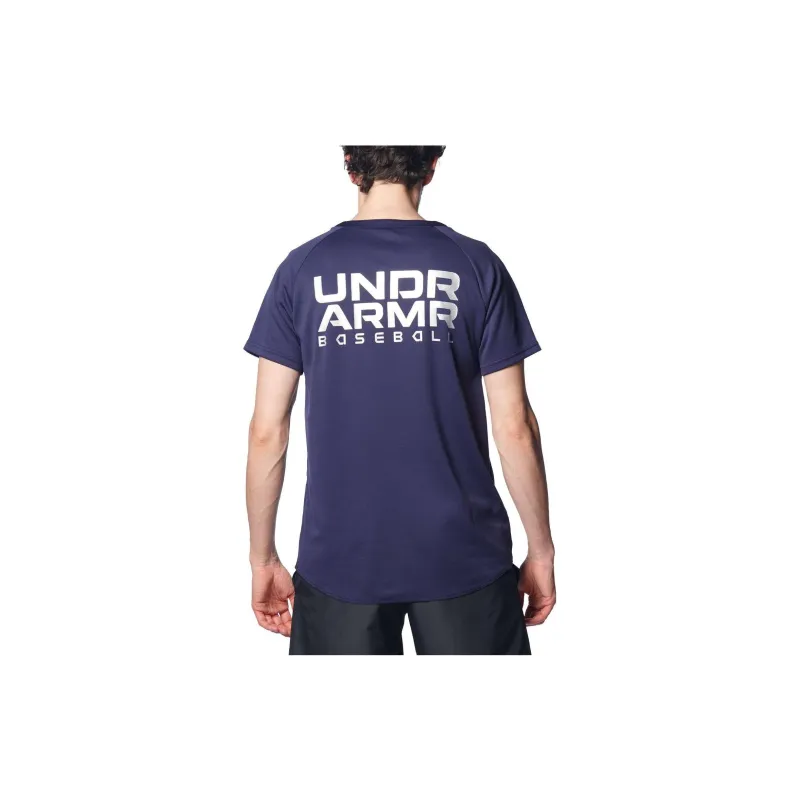 Under Armour T Shirts Men Midnight Marine Blue-2