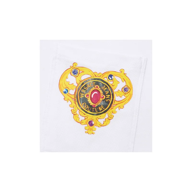 VERSACE JEANS COUTURE Heart Couture Short Sleeved Polo Shirt-3