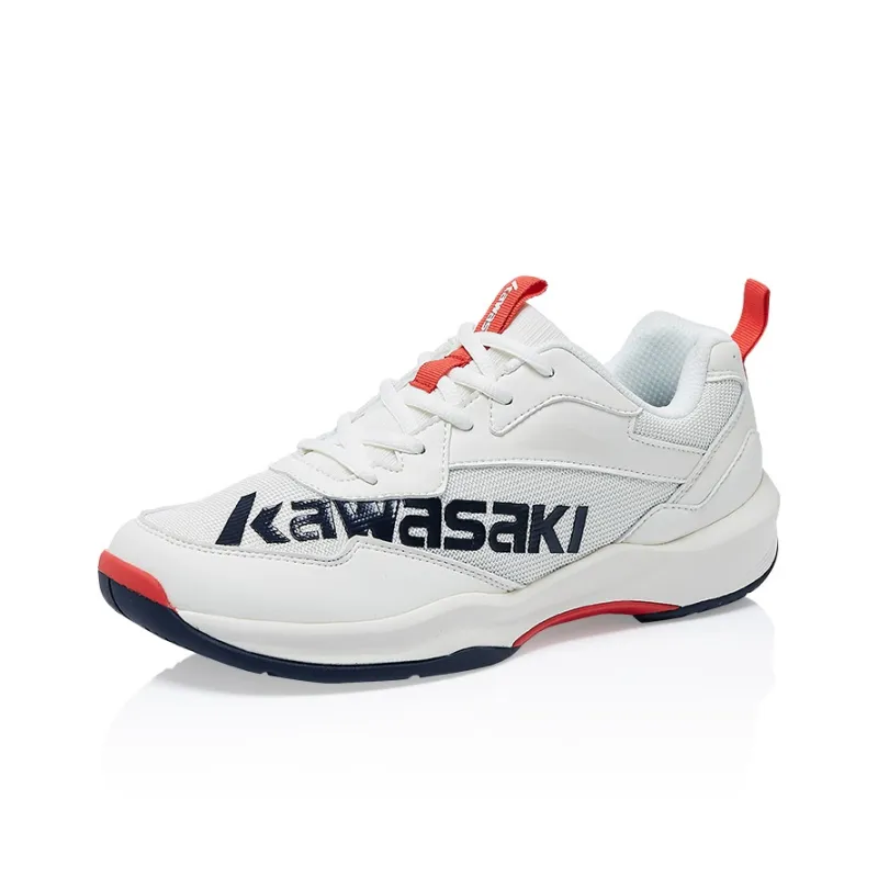 Kawasaki Cushioning Wear Resistant Low Top Badminton Shoes Unisex Navy Blue White-7