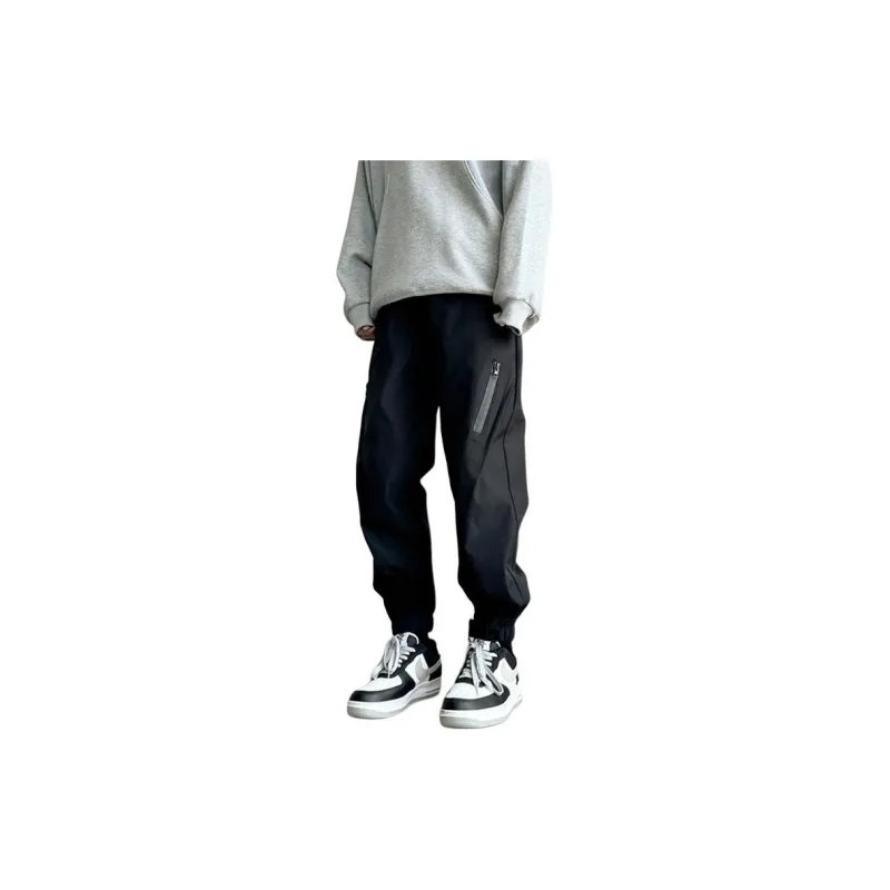 Tonlion Casual Pants Unisex Black-2