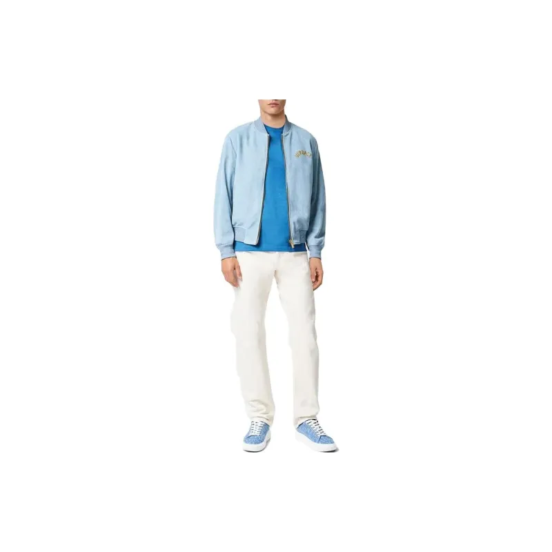 VERSACE SEASHELL BAROQUE Jackets Men Light Blue-1