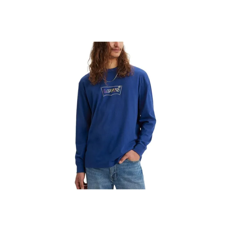 Levi’s Graphic Long-Sleeve Authentic T-Shirt T-Shirt Men's Blue-4