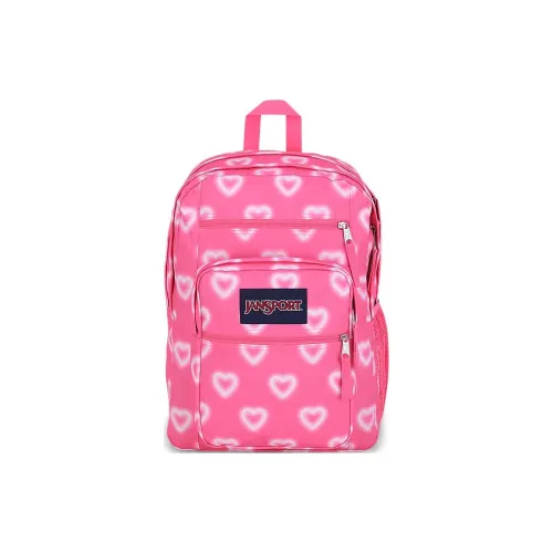 JanSport Recycled Polyester Backpack Large Size Unisex Pink