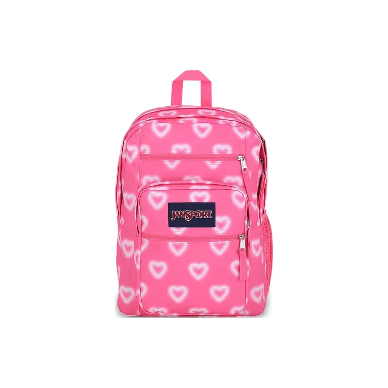 JanSport Recycled Polyester Backpack Large Size Unisex Pink-0