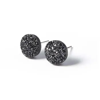 Jingleo Crystal Jade Stud Earrings Unisex