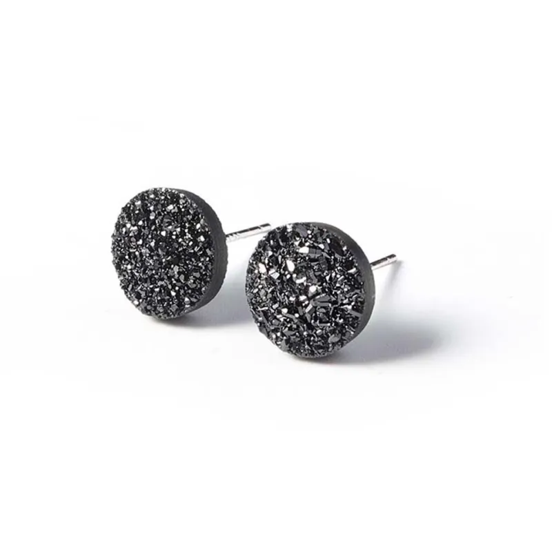Jingleo Crystal Jade Stud Earrings Unisex-0