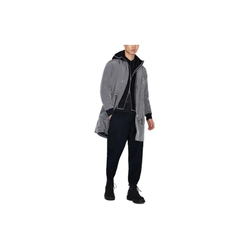 EMPORIO ARMANI Puffer Jacket Men's Gray Green-1