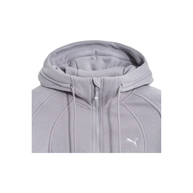 PUMA Bias Cut Knit BR Hood Jacket Women's Lavender-4