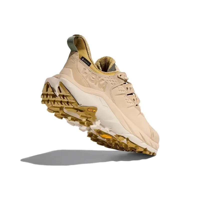 HOKA ONE ONE Kaha 2 Slip Resistant Low Top Hiking Shoes Women's Gray Beige-4