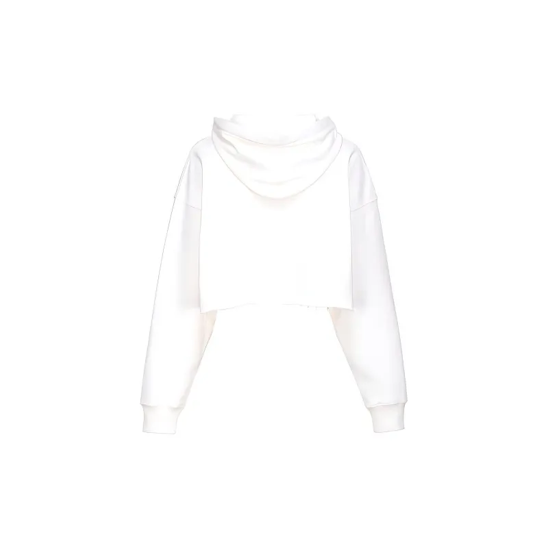 PINKO Y2K Cards Cotton Cropped Hoodie-1