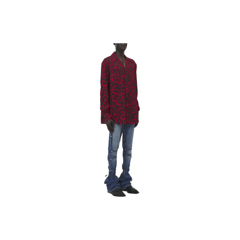 Alexander McQueen Leopard Printed Long Sleeved Shirt-3