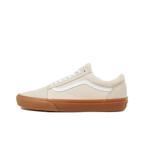 Vans Old Skool Anti-Slip Wear-Resistant Low-Top Skateboard Shoes Unisex Yellow Brown