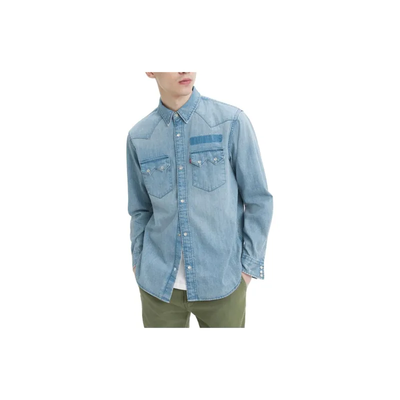 Levis Shirts Men Blue-3