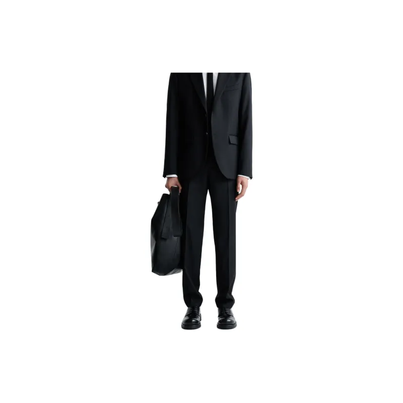 ZARA Suit Trousers Men Black-3