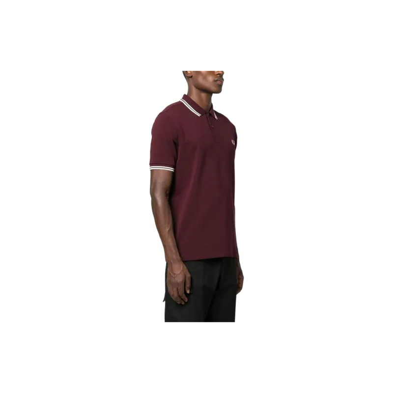 FRED PERRY Logo embroidered Cotton Polo Shirt-4