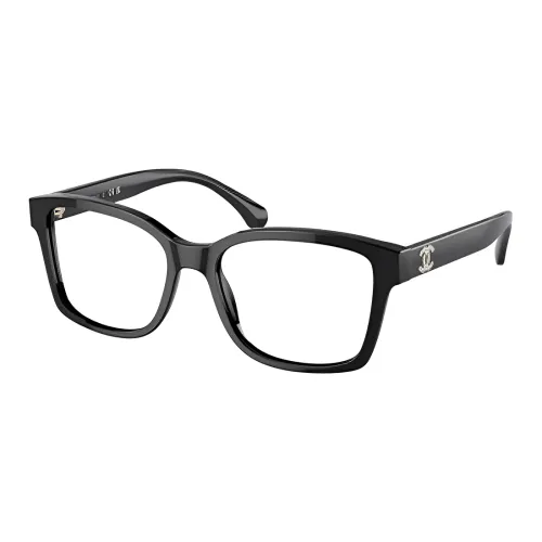 CHANEL Eyeglass Frames Unisex Black