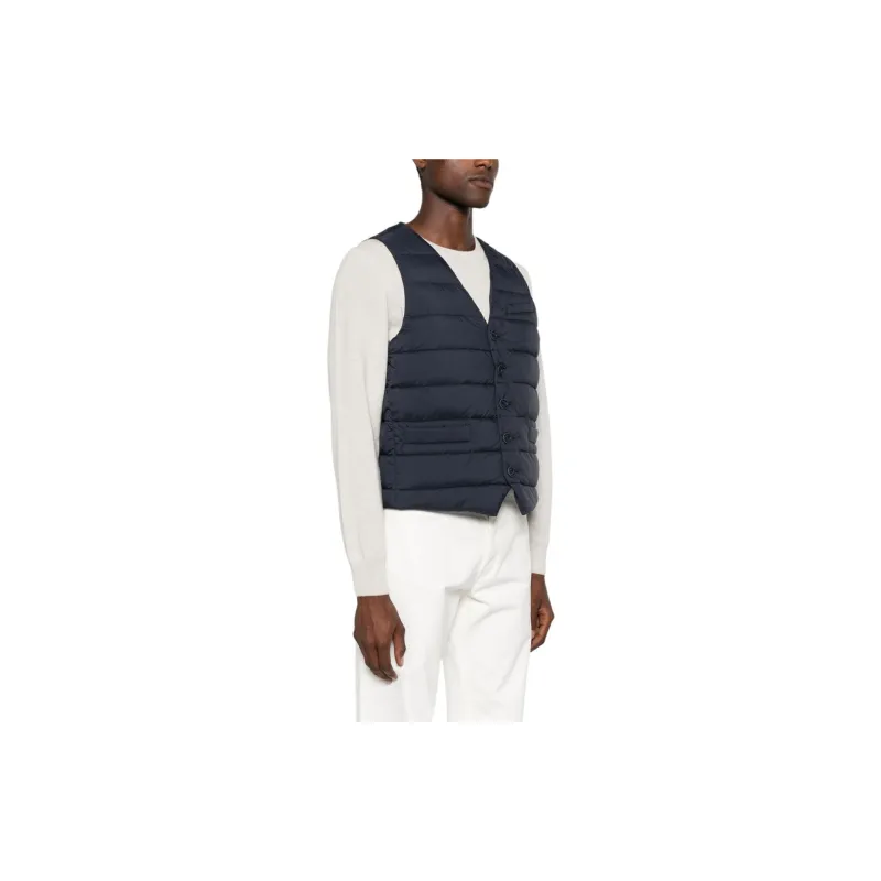 HERNO V-Neck Quilted Gilet-1