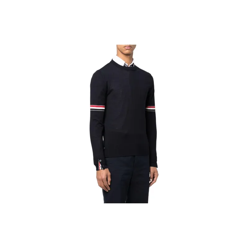 THOM BROWNE Rwb Knitted Jumper-4