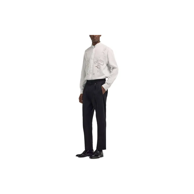 Roberto Cavalli Broderie Anglaise Detail Shirt-4