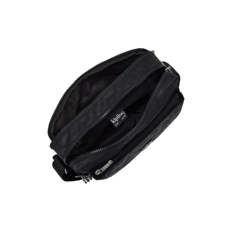 Kipling Polyamide Shoulder Bag, Crossbody Bag Medium Size Women's Black Deep Sea Color-3