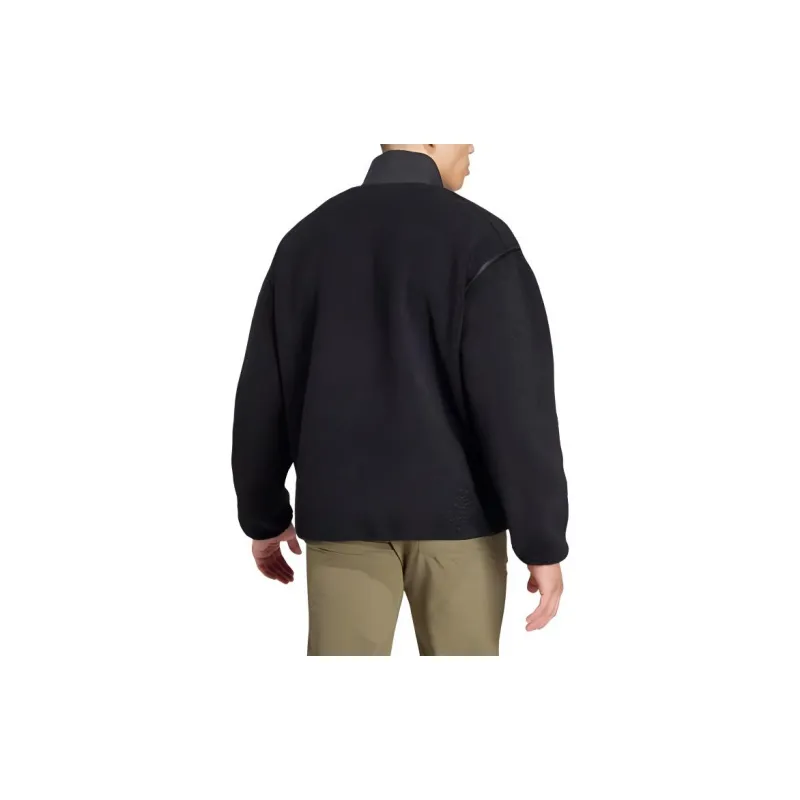 Adidas Terre XPLORIC HIGH PILE FLEECE JACKET Jackets Coats Men's Black-3