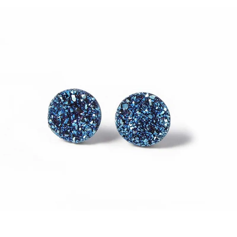 Jingleo Crystal Jade Stud Earrings Unisex-2
