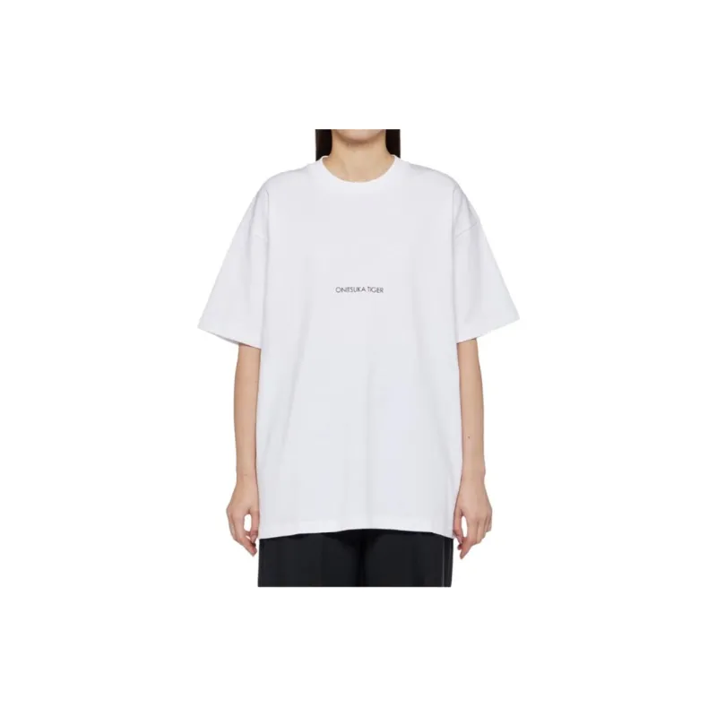 Onitsuka Tiger T Shirt Unisex White-2