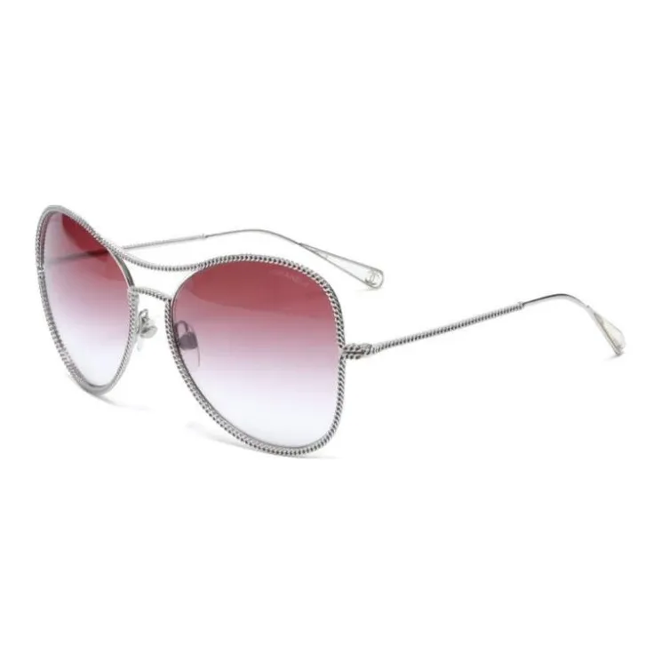 CHANEL Pre Owned Chain embellished Sunglasses-0