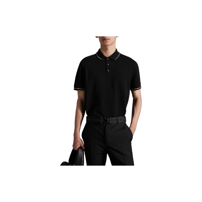 Moncler FW22 Polo Shirts Men Black-2