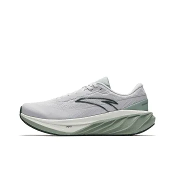 Anta Cushioned Slip Resistant Low Top Casual Running Shoes Men's Gray Green
