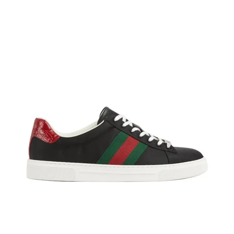 GUCCI Ace Sneaker 'Black Nylon'-1