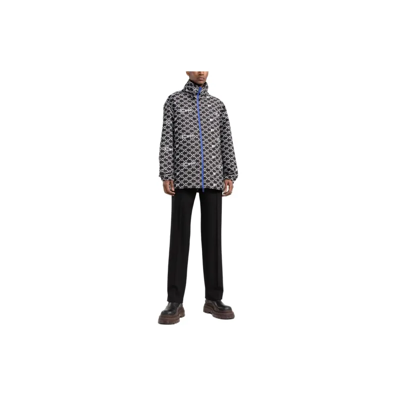 OFF-WHITE Monogram Allover Windbreaker Jacket -1