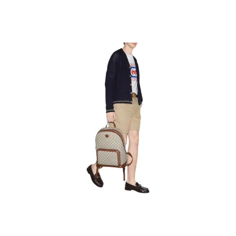 GUCCI Logo Embroidered Button Up Cardigan-6