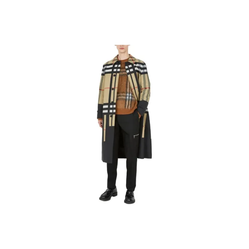 Burberry Sliced Check Nylon Car Coat-3