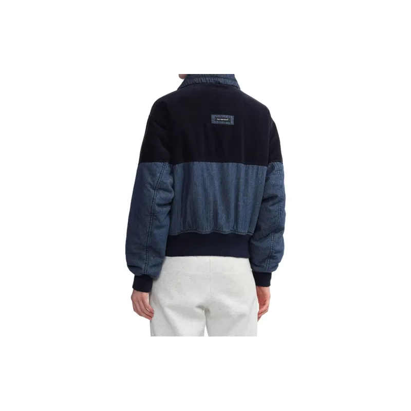 FIVE CM Logo appliqué Panelled Bomber Jacket-3