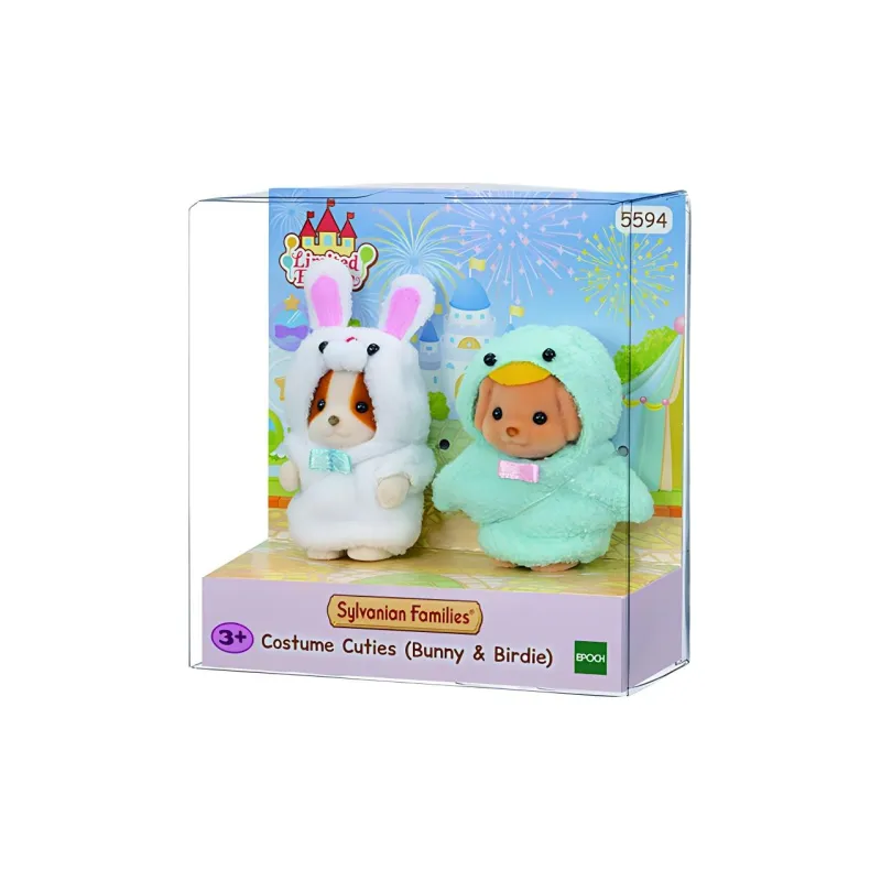 Sylvanian Families Dress Up As A Cute Bunny And A Little Bird. Dolls Plush Doll Small Height-3