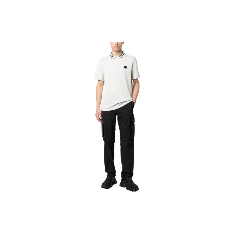 Moncler Polo Shirts Men Beige-2