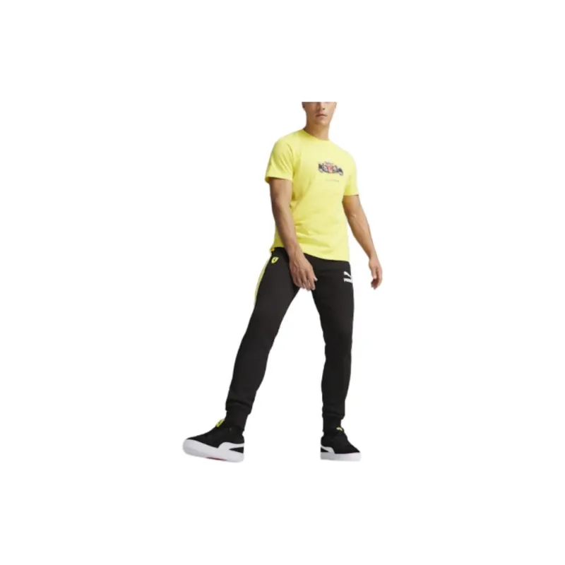 PUMA Knitted Sports Pants Men's Black-2