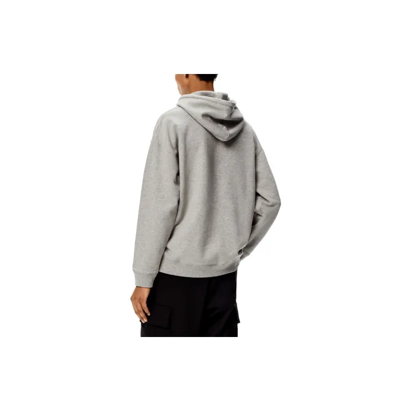 LOEWE Anagram Leather Patch Hoodie-3